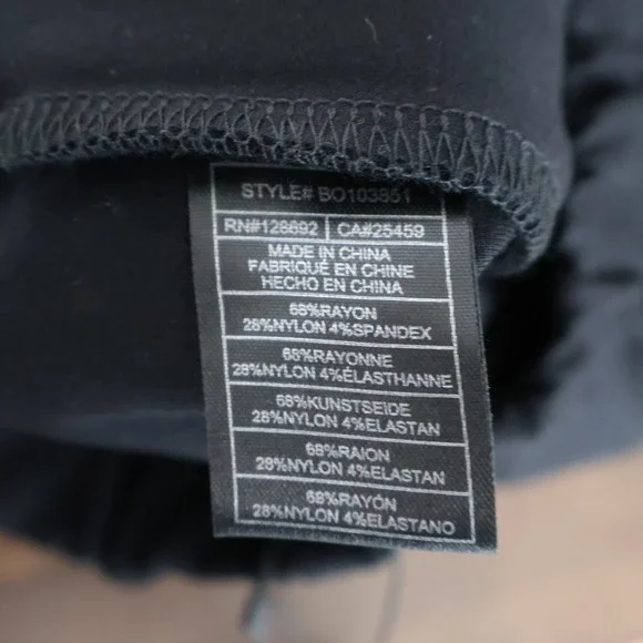 Steve Madden Dara Capri Leggings Womens XS Black Minimalist Preppy Trendy NWT - Picture 6 of 16